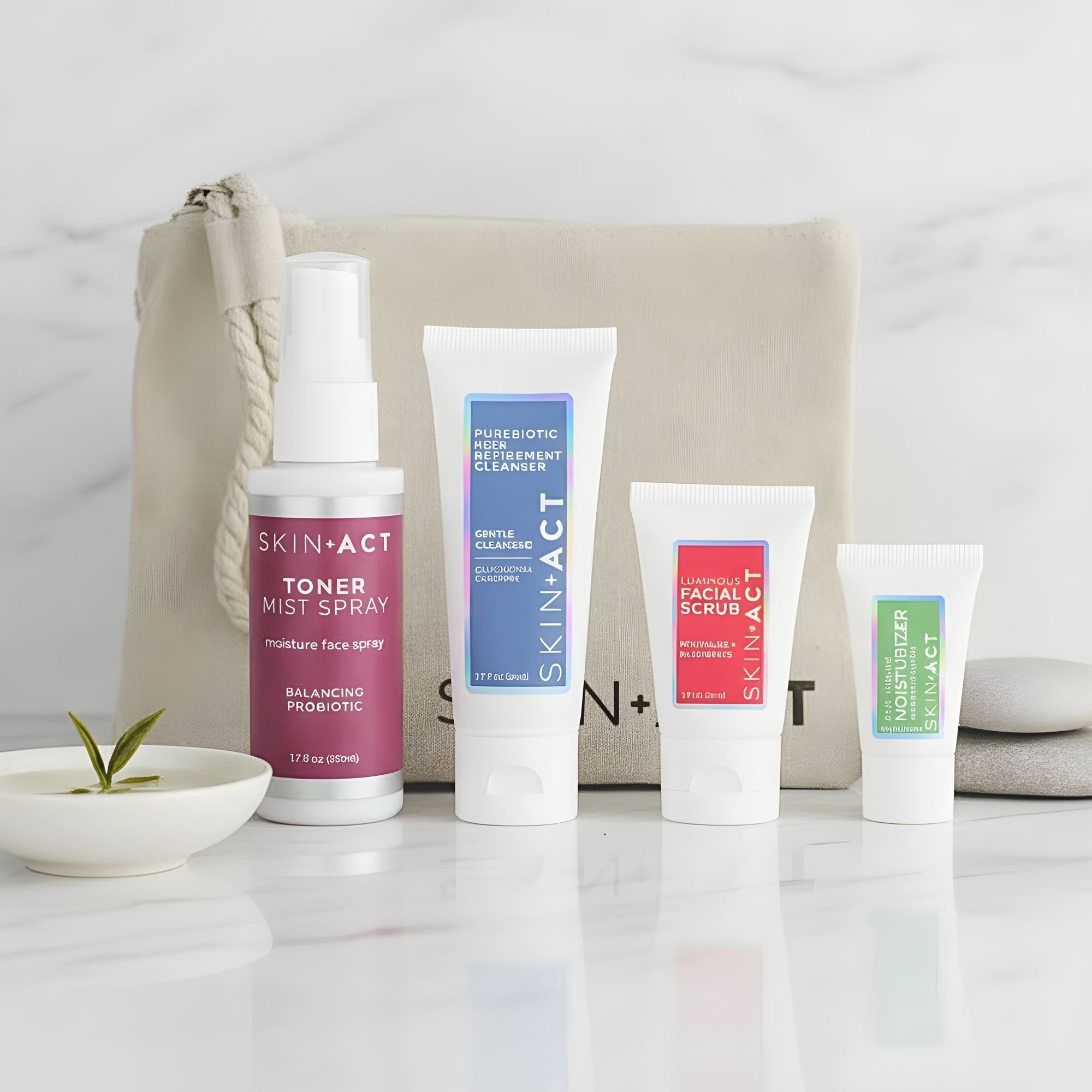Skincare Travel Set With Bag
