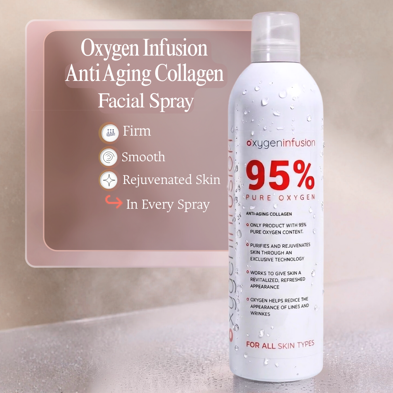 Oxygen Infusion Anti Aging Collagen Facial Spray
