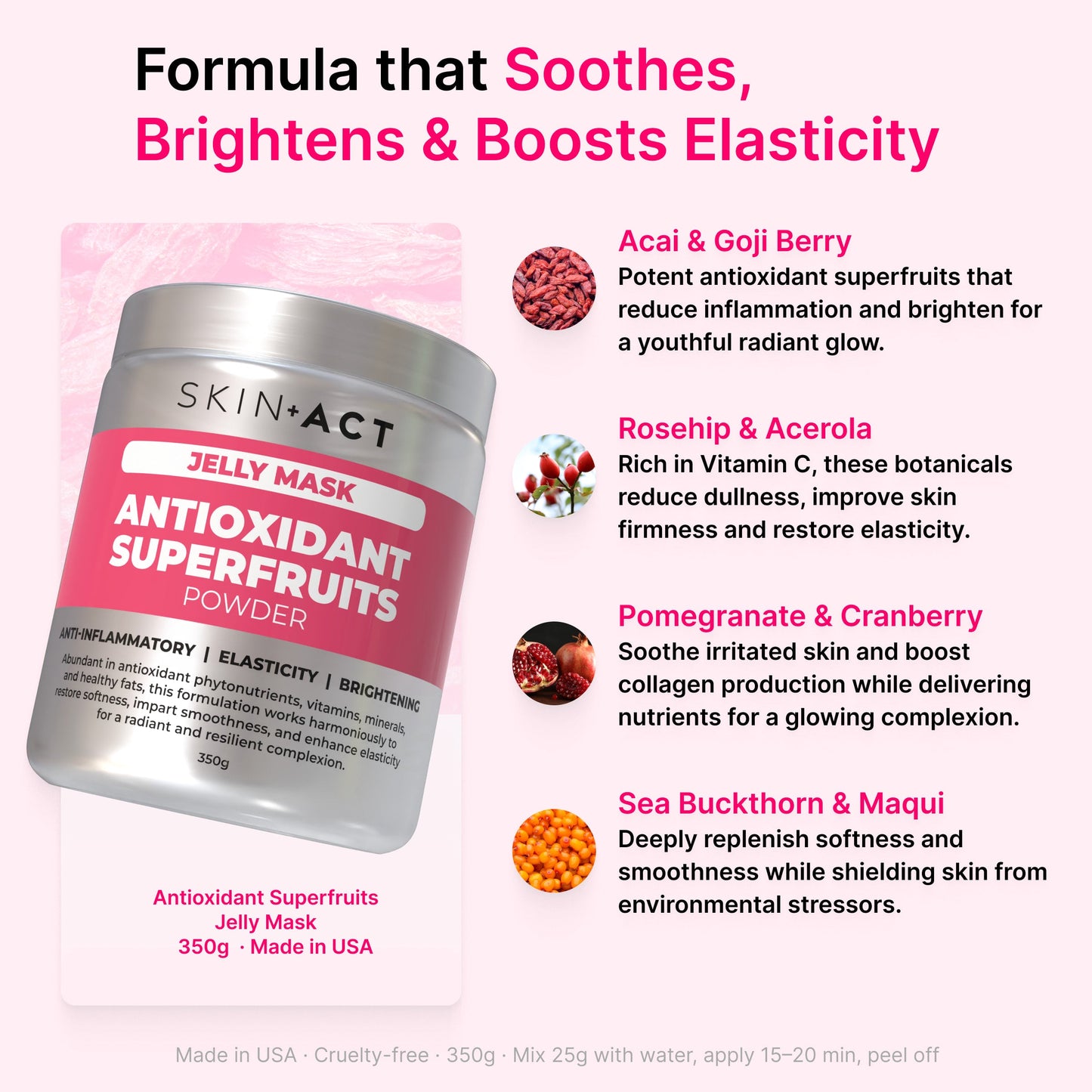 Antioxidant Superfruits Jelly Mask Powder, 350g