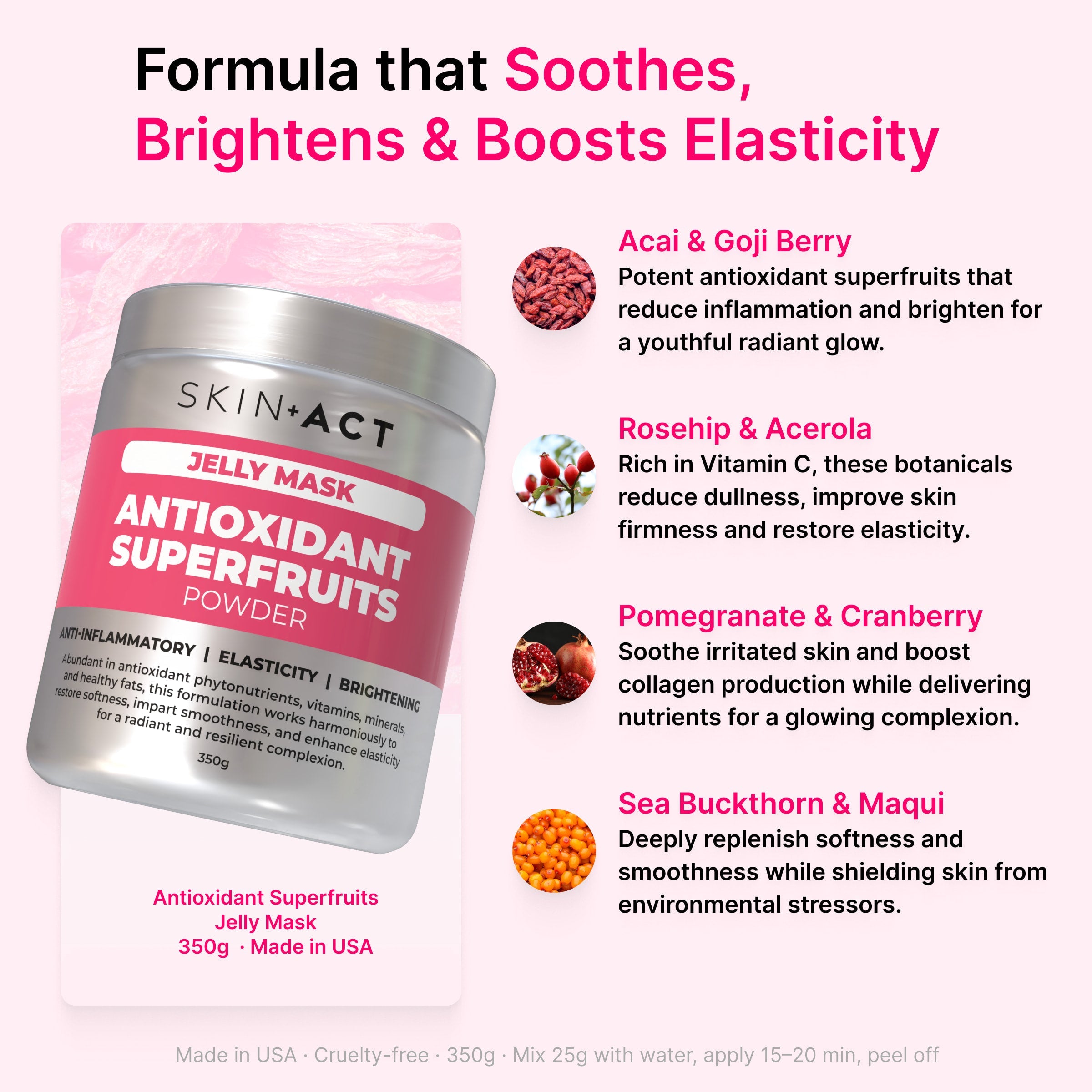 Antioxidant Superfruits Jelly Mask Powder, 350g