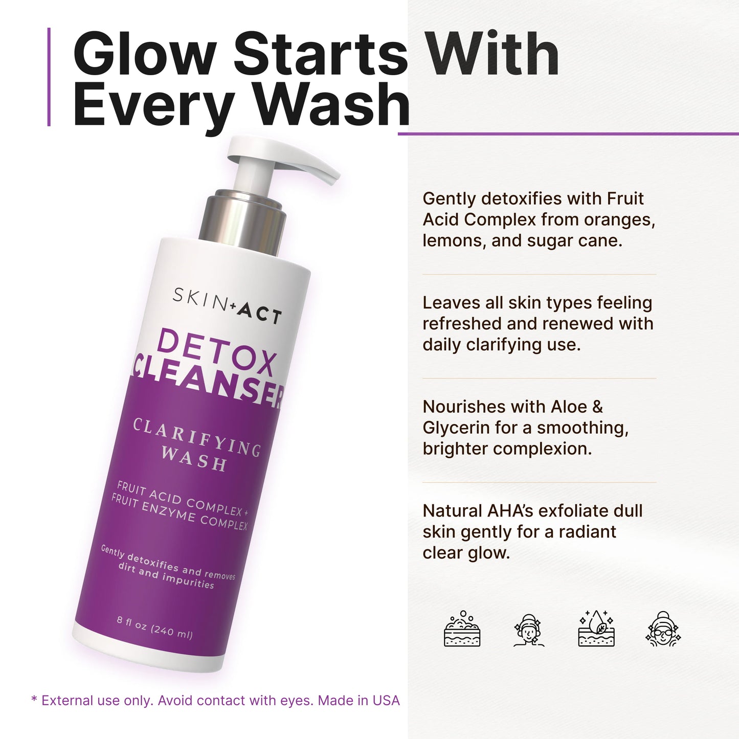 SkinAct Detox Cleanser & Purifying Face Wash